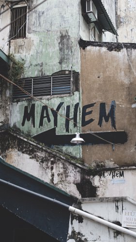 Mayhem Graffiti Tablet Wallpaper