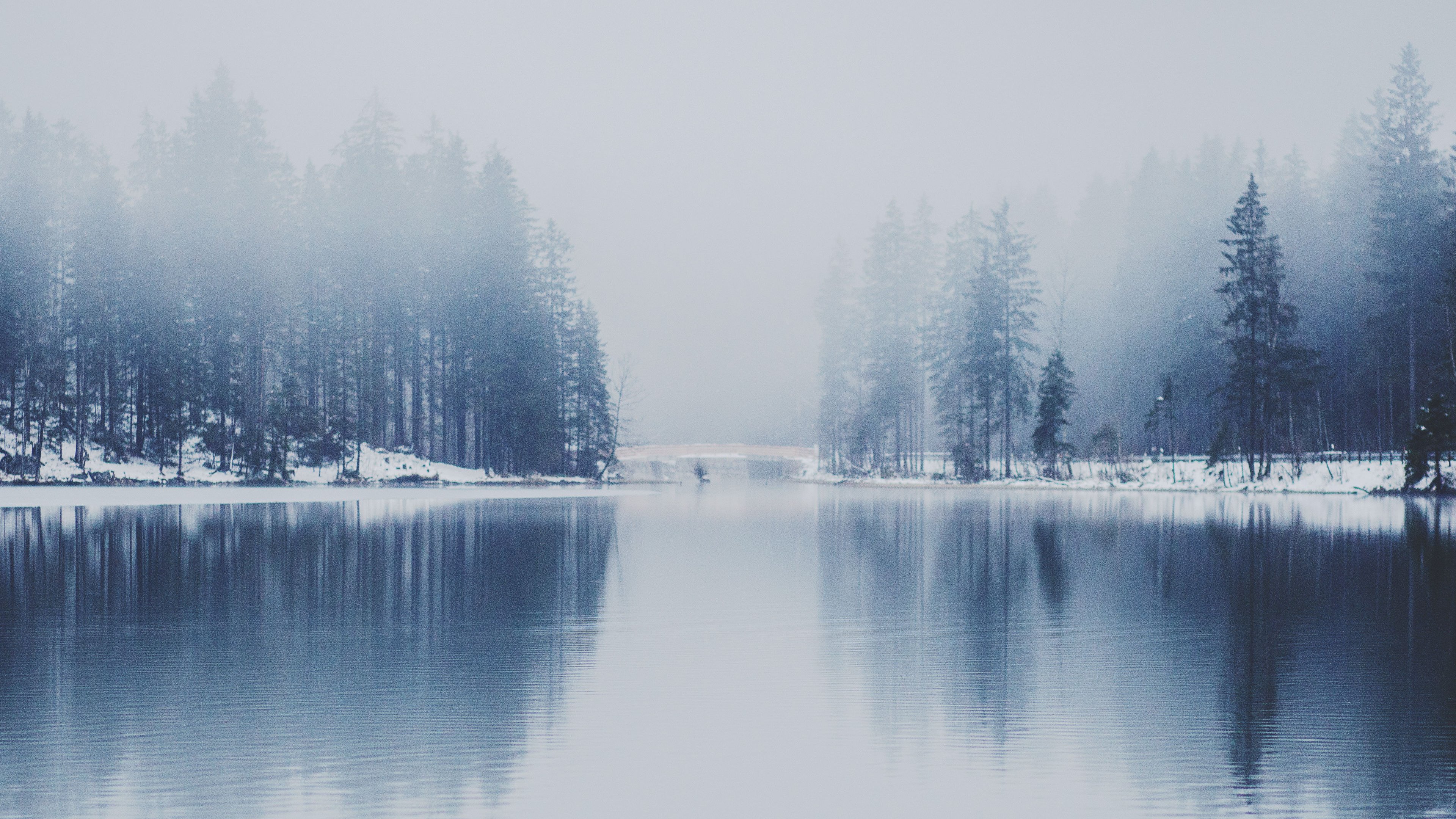 Misty Lake Wallpaper - iPhone, Android & Desktop Backgrounds