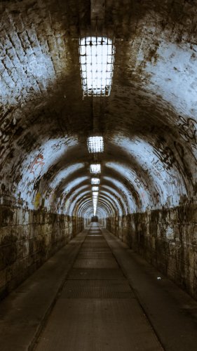 Budapest Graffiti Tunnel Mobile Wallpaper