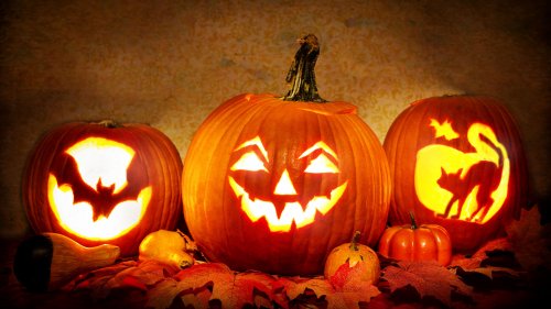 Jack o' Lantern Halloween Pumpkin HD Desktop Wallpaper