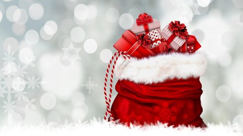 Christmas Gifts from Santa HD Desktop Wallpaper