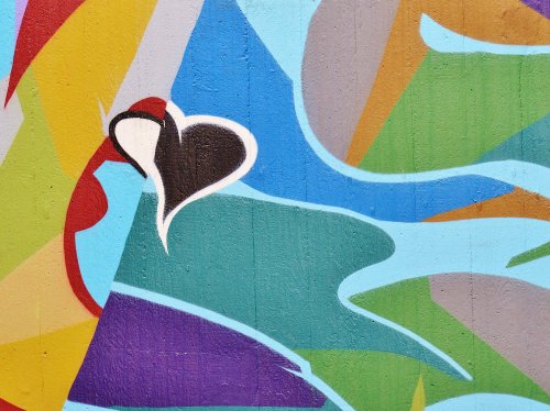 Heart Graffiti  Wallpaper