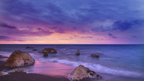 Ocean Sunset HD Desktop Wallpaper