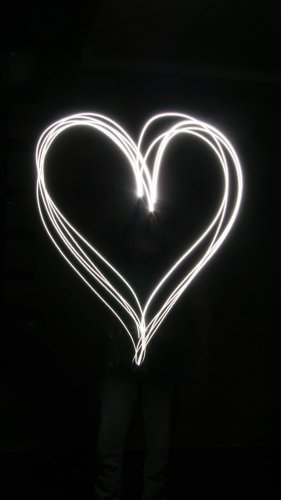 Light Heart Mobile Wallpaper